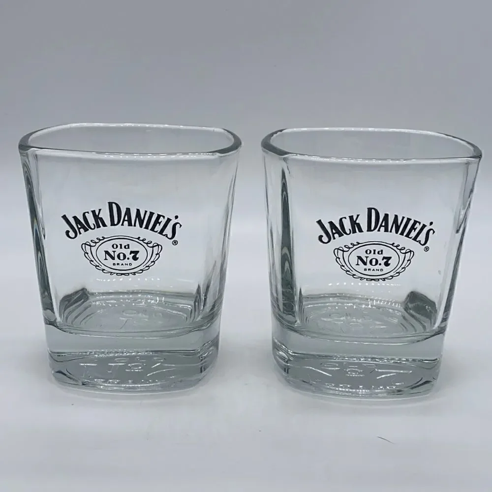 Jack Daniels Glass Whiskey Glasses Set of 2